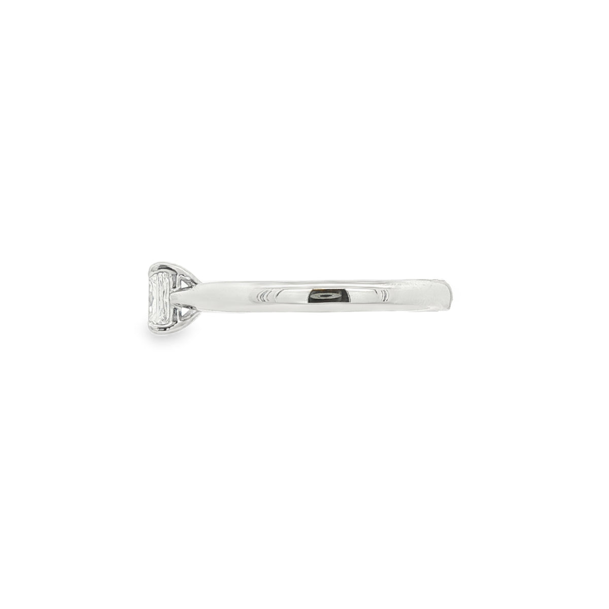Platinum Radiant Cut 0.50ct Diamond Solitaire Ring
