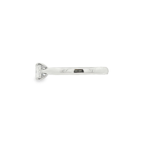 Platinum Radiant Cut 0.50ct Diamond Solitaire Ring