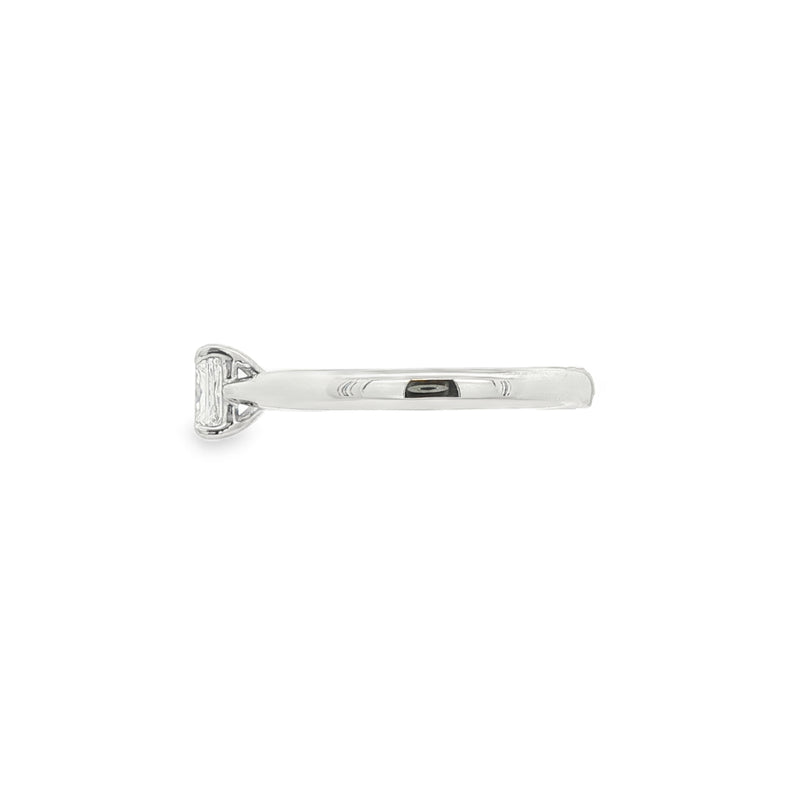 Platinum Radiant Cut 0.50ct Diamond Solitaire Ring