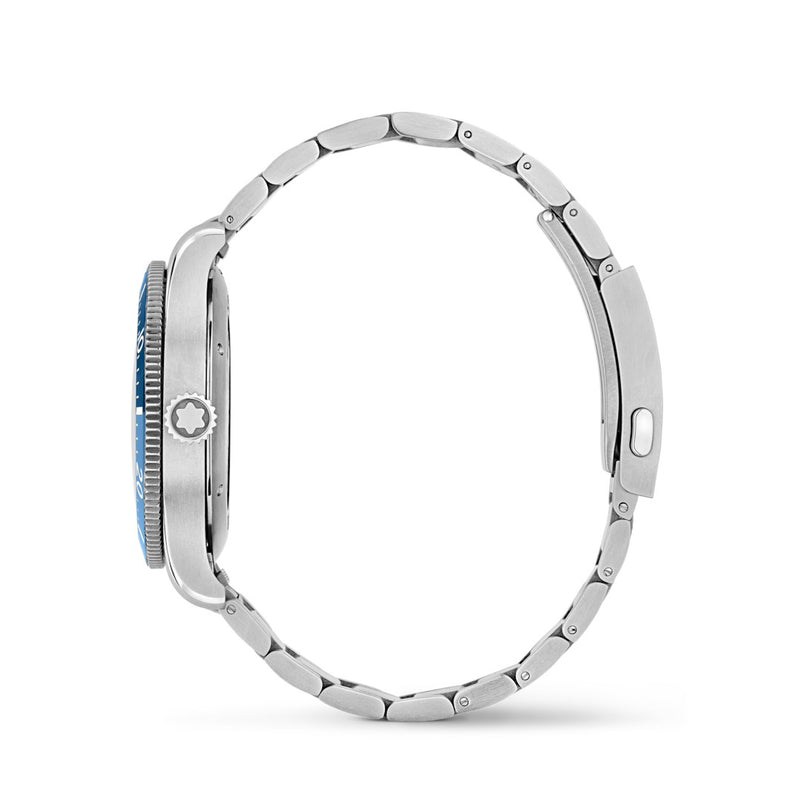 Montblanc Iced Sea Automatic Date Blue 41mm Watch MB129369