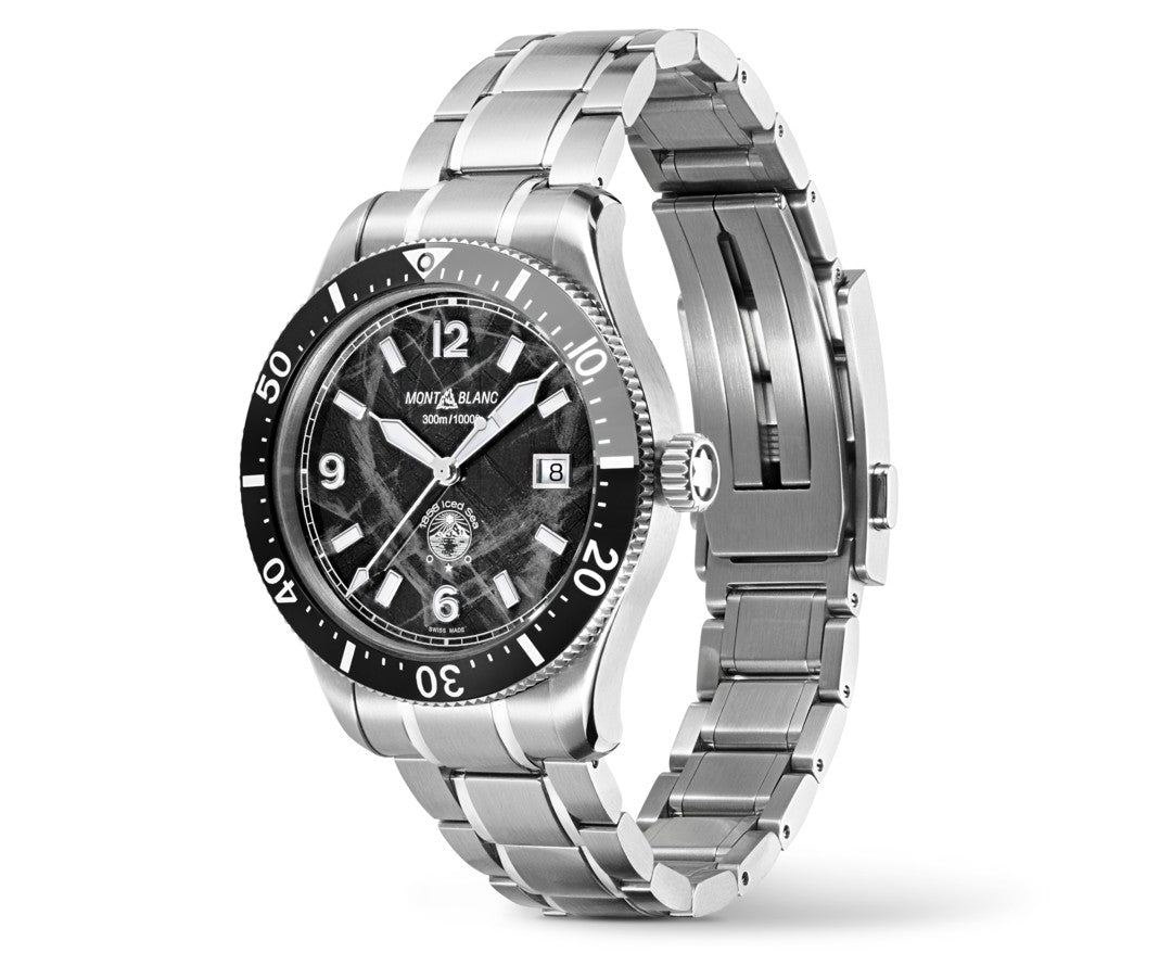 Montblanc Iced Sea Automatic Date Black 41mm Watch MB129371