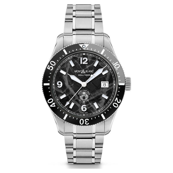 Montblanc Iced Sea Automatic Date Black 41mm Watch MB129371