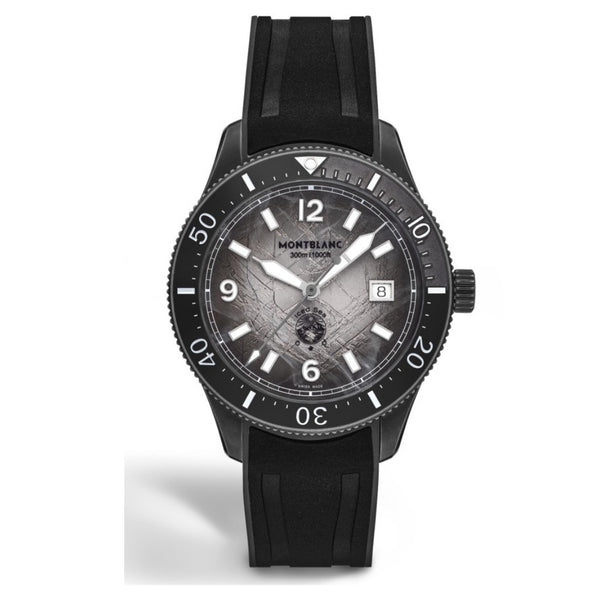 Montblanc Iced Sea Automatic Date 0 Oxygen Black 41mm Watch MB134017