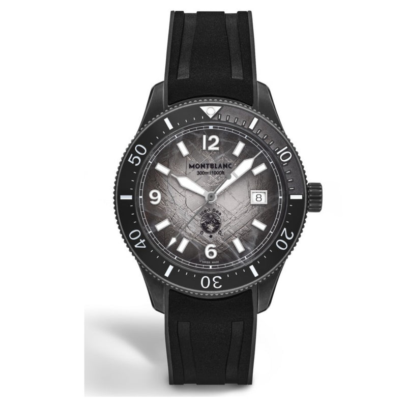 Montblanc Iced Sea Automatic Date 0 Oxygen Black 41mm Watch MB134017