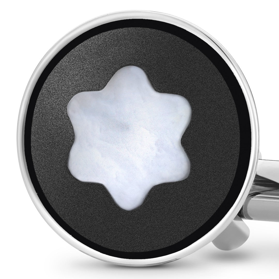 Montblanc Cufflinks with Mother-of-Pearl Snowcap Emblem MB123810