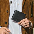 Montblanc Wallet 6cc in Black Sartorial Leather MB130315