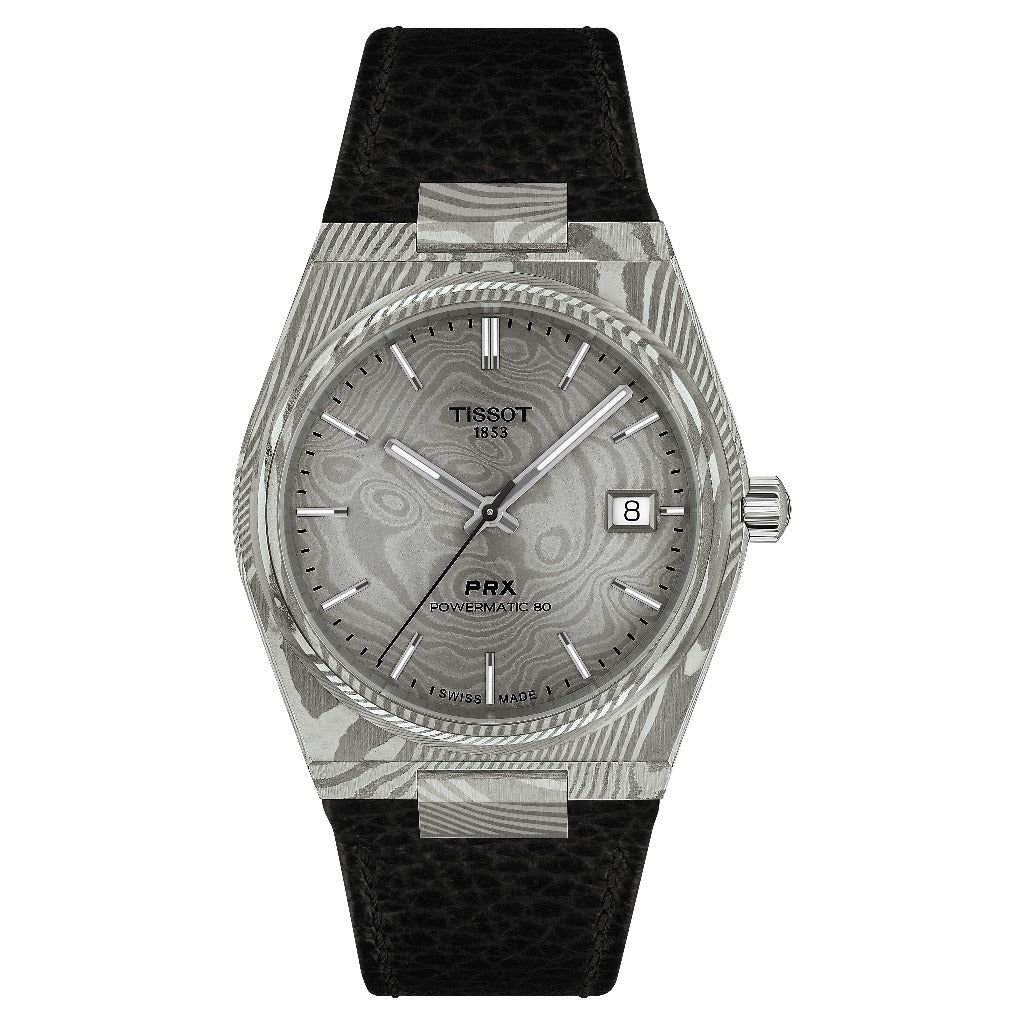 Tissot PRX Damascus Steel 38mm Powermatic 80 Watch T1378079608100