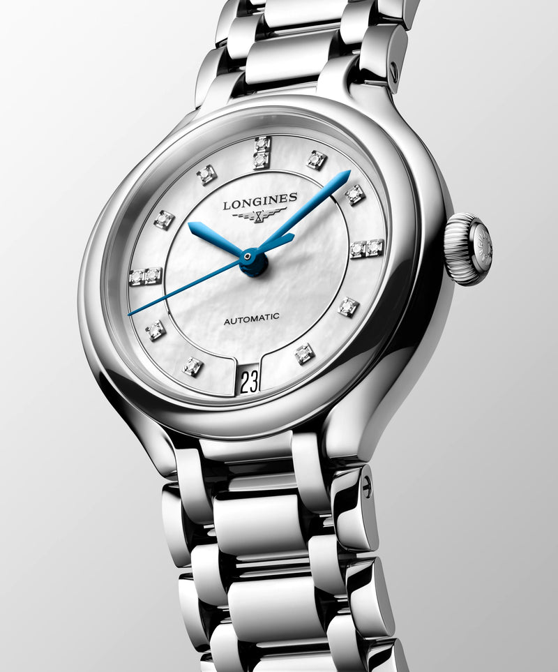 Longines Primaluna Steel MOP Diamond 34mm Dial Watch L81244876