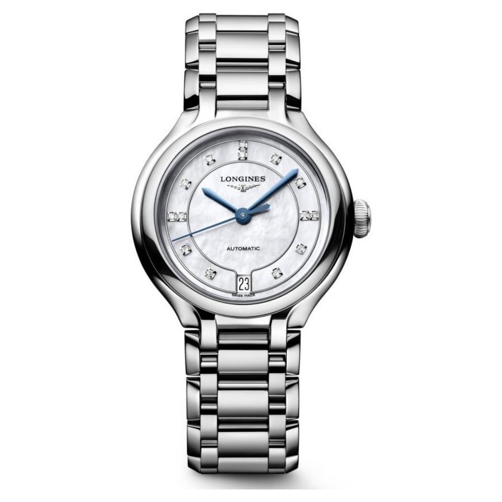 Longines Primaluna Steel MOP Diamond 34mm Dial Watch L81244876