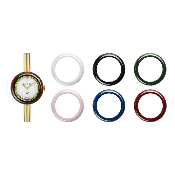 Gucci Play 28mm Watch, Interchangable Bezels, Size - 15cm YA151543