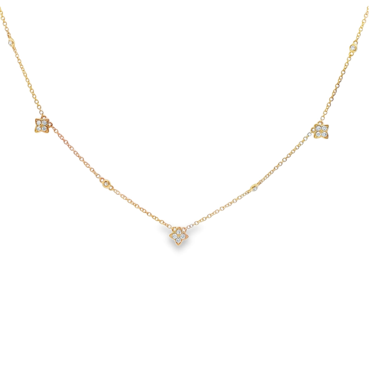 Diamond 18ct Yellow Gold 0.27ct Necklet