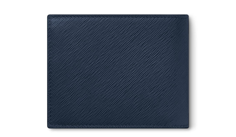 Montblanc Wallet 6cc in Ink Blue Sartorial Leather MB131721