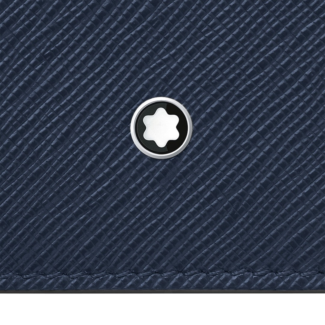 Montblanc Wallet 6cc in Ink Blue Sartorial Leather MB131721