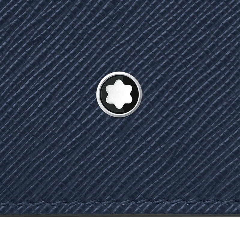 Montblanc Wallet 6cc in Ink Blue Sartorial Leather MB131721