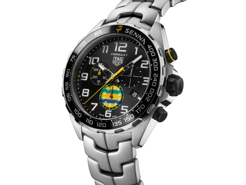 Tag Heuer Formula 1 Chronograph x Senna Quartz 43mm Special Edition Watch CAZ101AX.BA0637