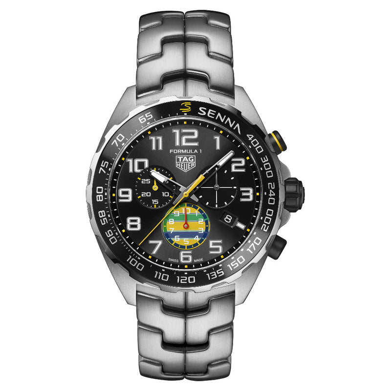 Tag Heuer Formula 1 Chronograph x Senna Quartz 43mm Special Edition Watch CAZ101AX.BA0637