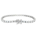 Round Brilliant 10.00ct Lab Grown Diamond Platinmu Bracelet