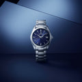 Grand Seiko Heritage 37mm Watch Quartz Edition in Japanese Blue SBGX265