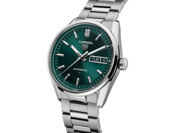 Tag Heuer Carrera Day-Date Automatic, Green Dial, Bracelet 41mm Watch WDA2115.BA0043