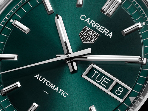 Tag Heuer Carrera Day-Date Automatic, Green Dial, Bracelet 41mm Watch WDA2115.BA0043