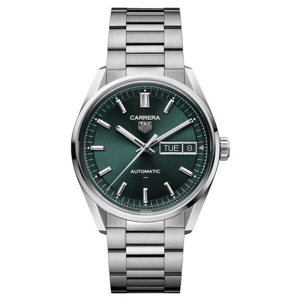 Tag Heuer Carrera Day-Date Automatic, Green Dial, Bracelet 41mm Watch WDA2115.BA0043