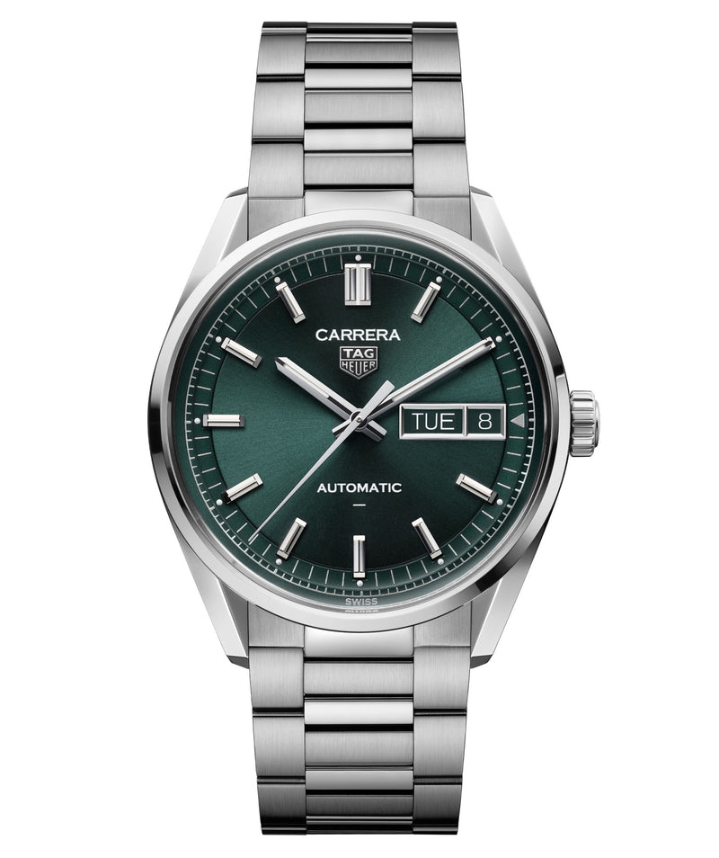 Tag Heuer Carrera Day-Date Automatic, Green Dial, Bracelet 41mm Watch WDA2115.BA0043