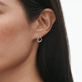 Georg Jensen Offspring Earrings, Sterling Silver, Diamonds