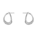 Georg Jensen Offspring Earrings, Sterling Silver, Diamonds