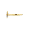 Emerald Cut 1.52ct Rub Over Lab Grown Diamond, 18ct Yellow Gold Ring