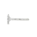 Emerald Cut 1.57ct Rub Over Lab Grown Diamond, Platinum Ring
