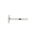 Oval Cut 1.01ct Rub Over Diamond, Platinum Ring
