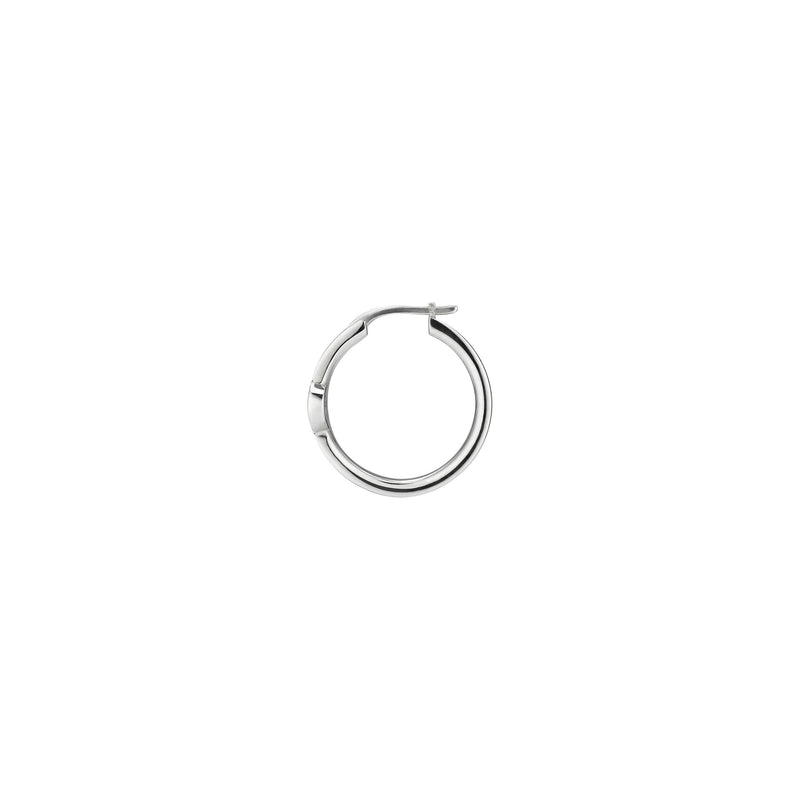 Gucci Interlocking Hoop Sterling Silver Earrings