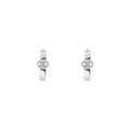 Gucci Interlocking Hoop Sterling Silver Earrings