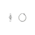 Gucci Interlocking Hoop Sterling Silver Earrings