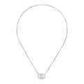 Gucci Interlocking Sterling Silver Pendant Necklace 45cm