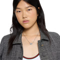 Gucci Interlocking Sterling Silver Pendant Necklace 45cm