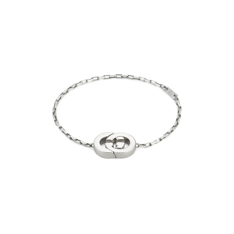 Gucci Interlocking Sterling Silver Bracelet