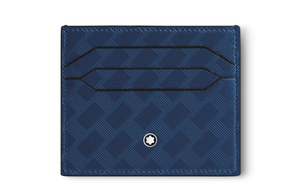 Montblanc Card Holder 6cc in Extreme Leather Ink Blue MB198079