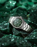 Nivada Grenchen F77 Green Aventurine Mark 1 - Limited Edition 37mm 68037A77