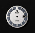Nivada Grenchen Antarctic Glacier 38mm Watch, Black racing strap 32063A10