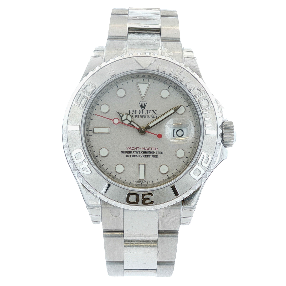 Rolex Yacht-Master Steel & Platinum 40mm Watch 16622 (2007)