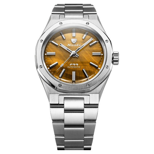 Nivada Grenchen F77 Tiger Eye Mark 1 - Limited Edition 37mm 68032A77