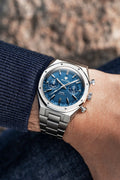 Nivada Grenchen F77 Chrono Mecaquartz Blue - 38mm Watch 68000Q77
