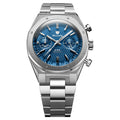 Nivada Grenchen F77 Chrono Mecaquartz Blue - 38mm Watch 68000Q77