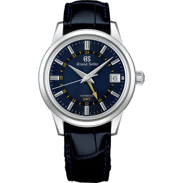 Grand Seiko 'Moondrop' Automatic Blue GMT 39.5mm Watch SBGM257