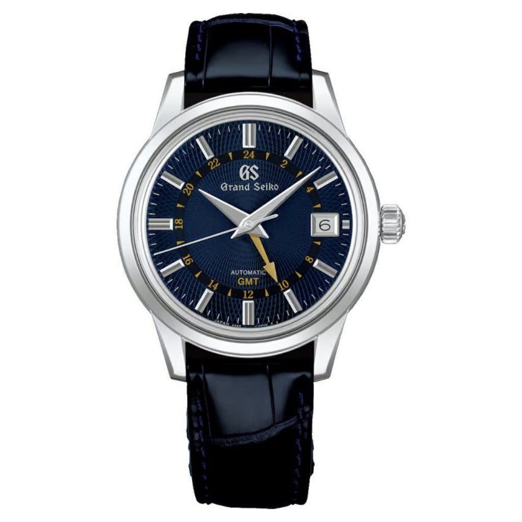 Grand Seiko 'Moondrop' Automatic Blue GMT 39.5mm Watch SBGM257