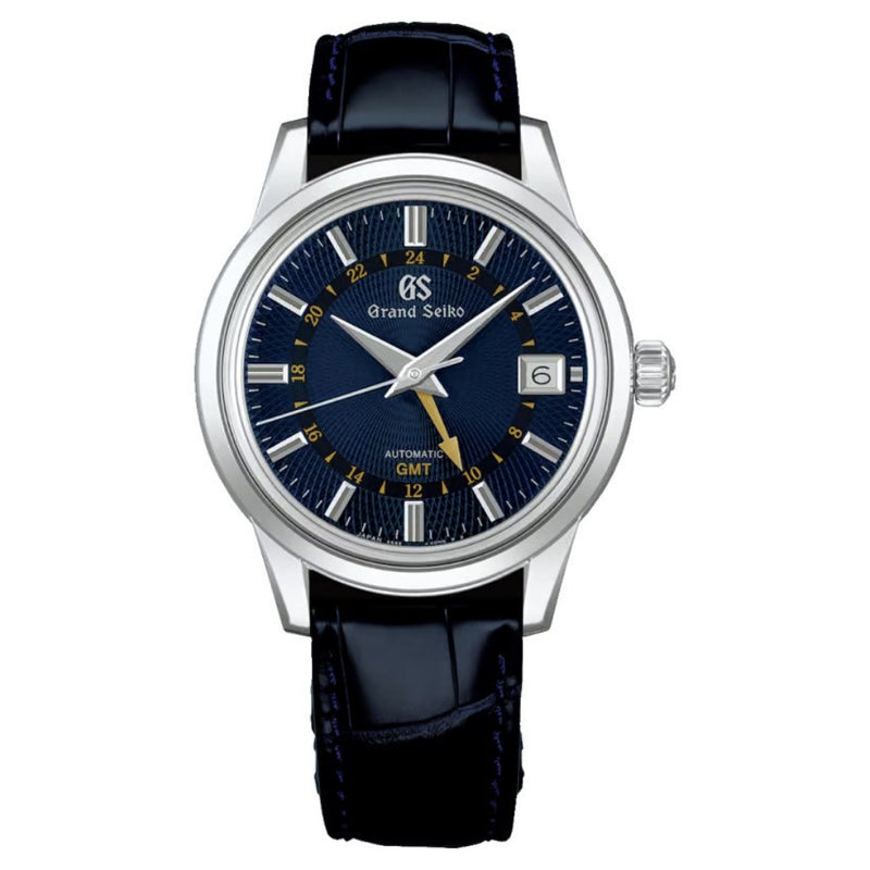 Grand Seiko 'Moondrop' Automatic Blue GMT 39.5mm Watch SBGM257