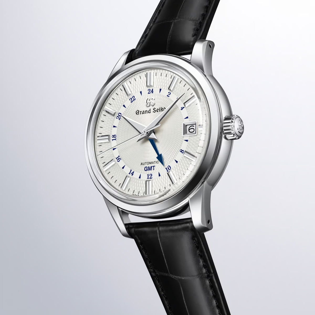Grand Seiko 'Snowdrop' Automatic White GMT 39.5mm Watch SBGM255