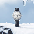 Grand Seiko 'Snowdrop' Automatic White GMT 39.5mm Watch SBGM255