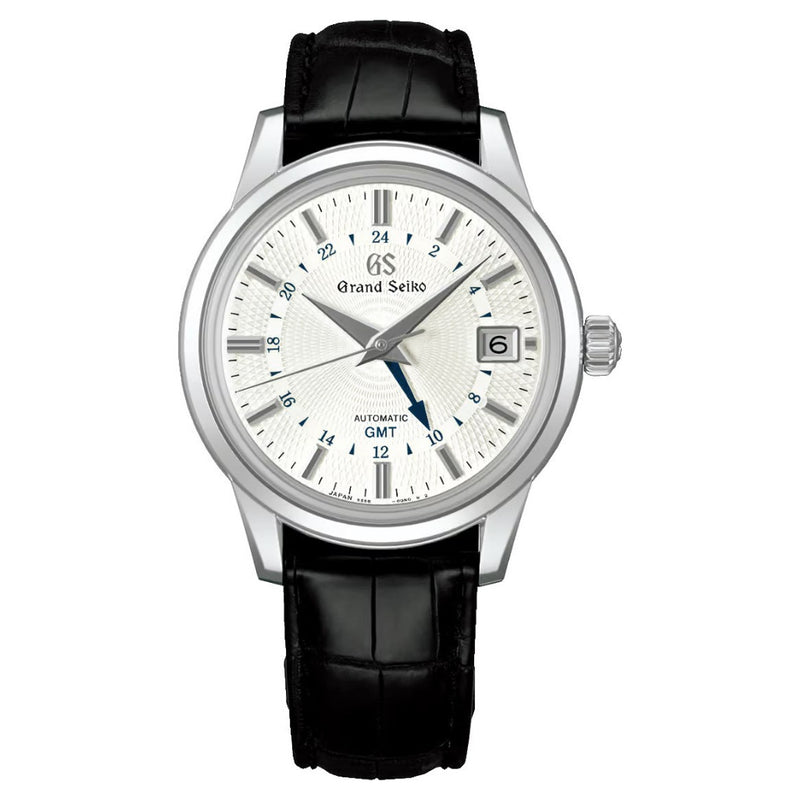 Grand Seiko 'Snowdrop' Automatic White GMT 39.5mm Watch SBGM255